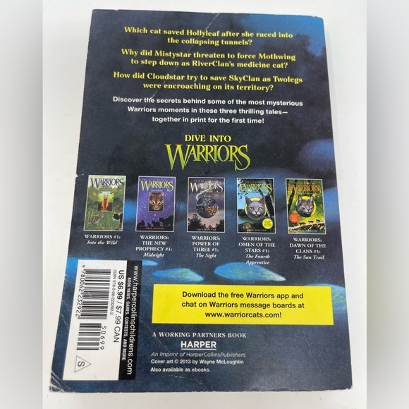 3/$15 WARRIORS: The Untold Stories Book by Erin Hunter - Picture 2 of 5